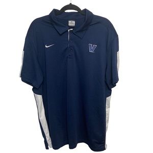 Villanova Nike blue short sleeve polo shirt. XL